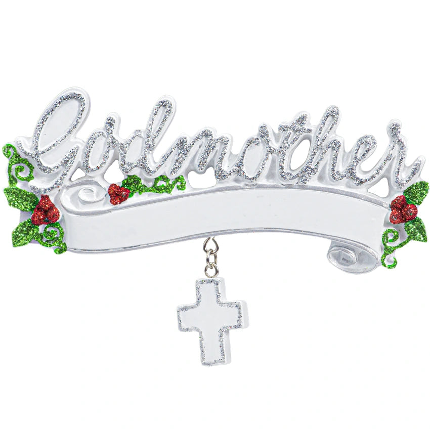 Personalized Godmother Christmas Ornament