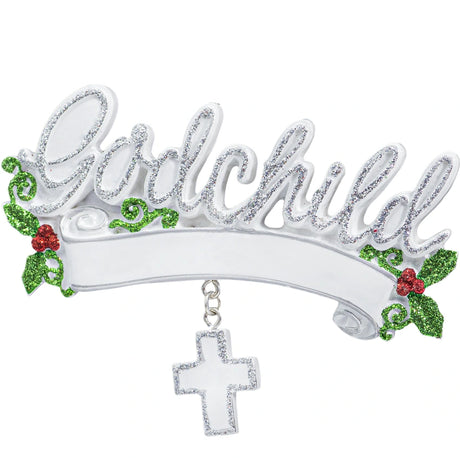 Personalized Godchild Christmas Ornament