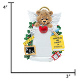 Personalized Teachers are Angels in Disguise Christmas Ornament