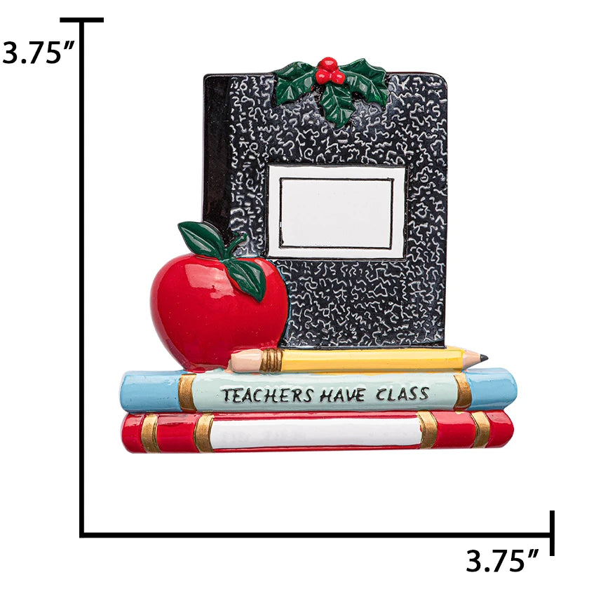 Personalized Teachers Have Class Christmas Ornament