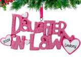 Personalized Daughter in Law Christmas Ornament