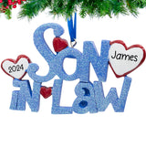 Personalized Son in Law Christmas Ornament