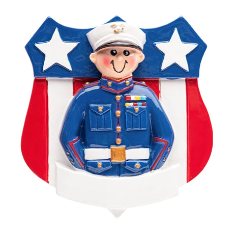 Personalized Marine Corps Christmas Ornament