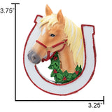 Personalized Tan Horse Christmas Ornament