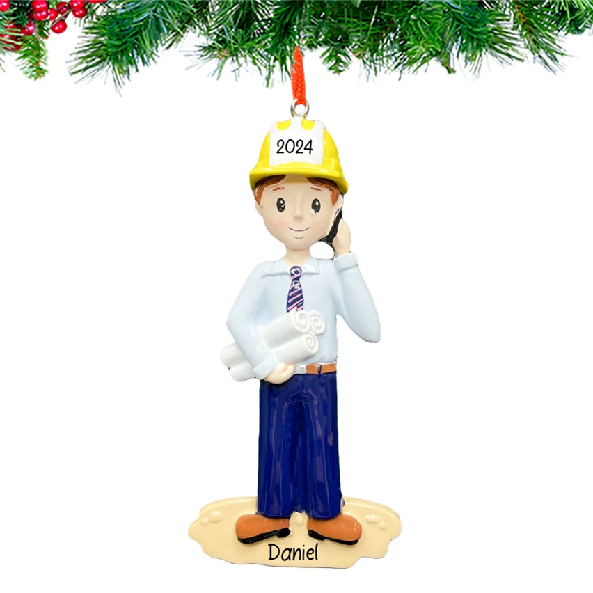 Personalized Engineer / Architect Christmas Ornament