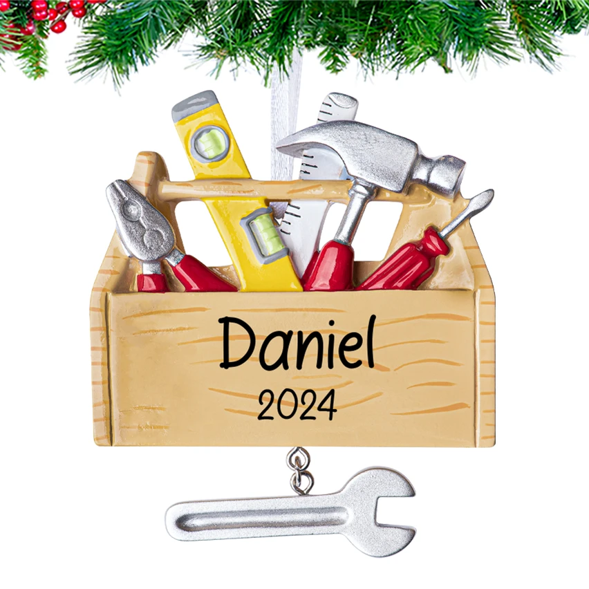 Personalized Tool Box Christmas Ornament