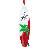 Personalized Surfboard Christmas Ornament