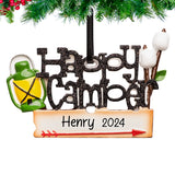 Personalized Camping Christmas Ornament