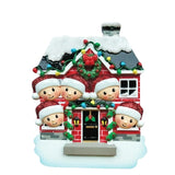 Personalized Christmas House Family of 5 Ornament