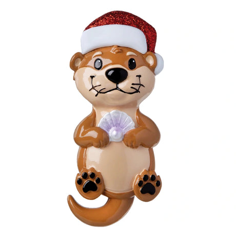 Personalized Otter Christmas Ornament