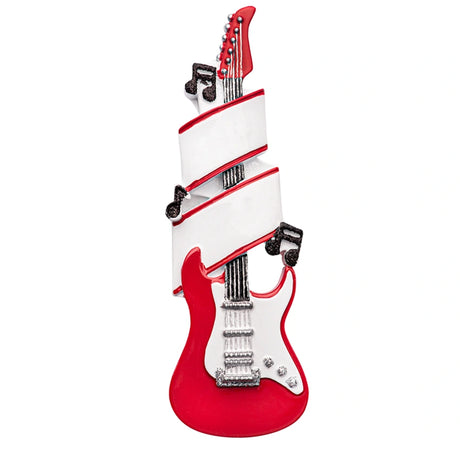 Personalized Electric Guitar Musical Instrument Christmas Ornament