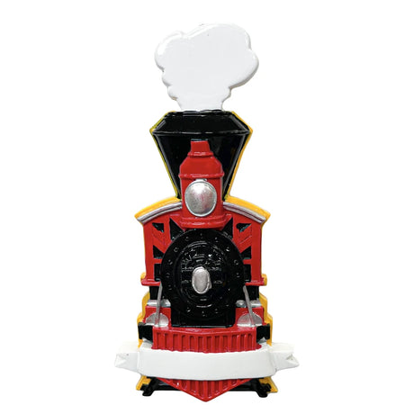 Personalized Train Christmas Ornament - Choo Choo Steam Locomotive