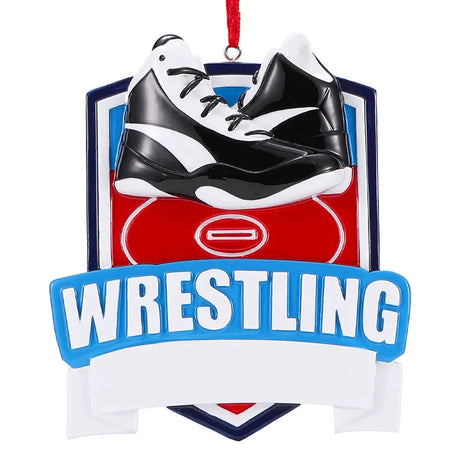 Personalized Wrestling Christmas Ornament