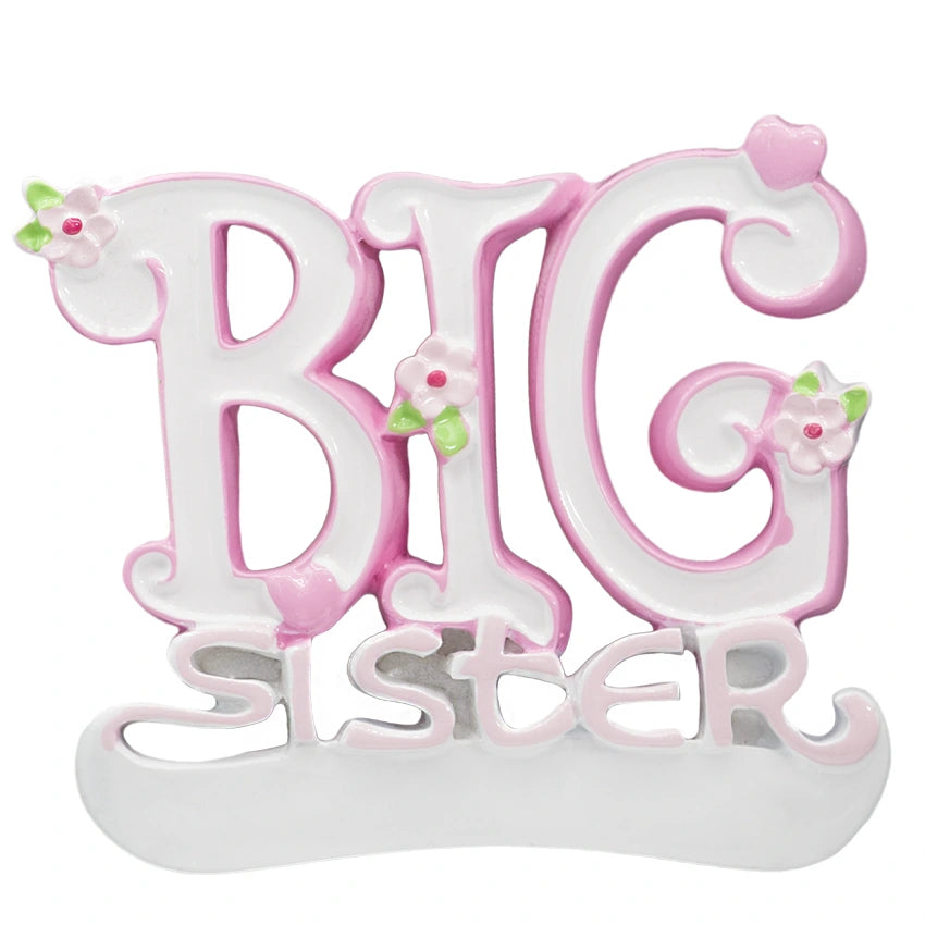 Personalized Big Sister Christmas Ornament