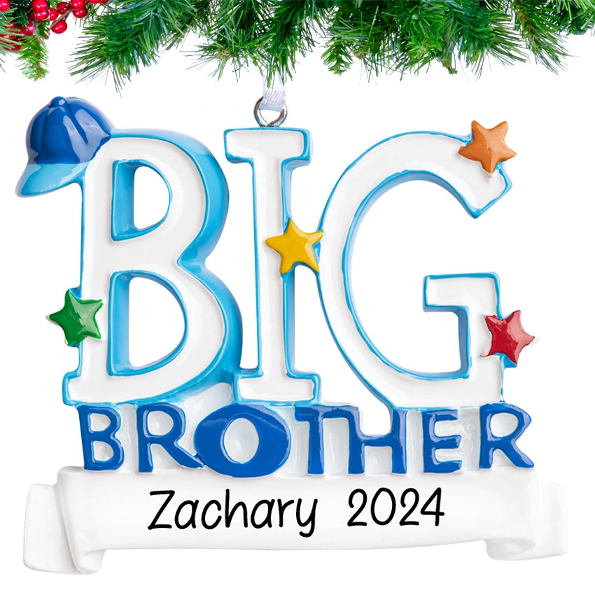 Personalized Big Brother Christmas Ornament