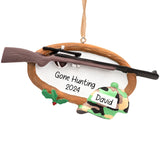 Personalized Hunting Rifle Gun Christmas Ornament