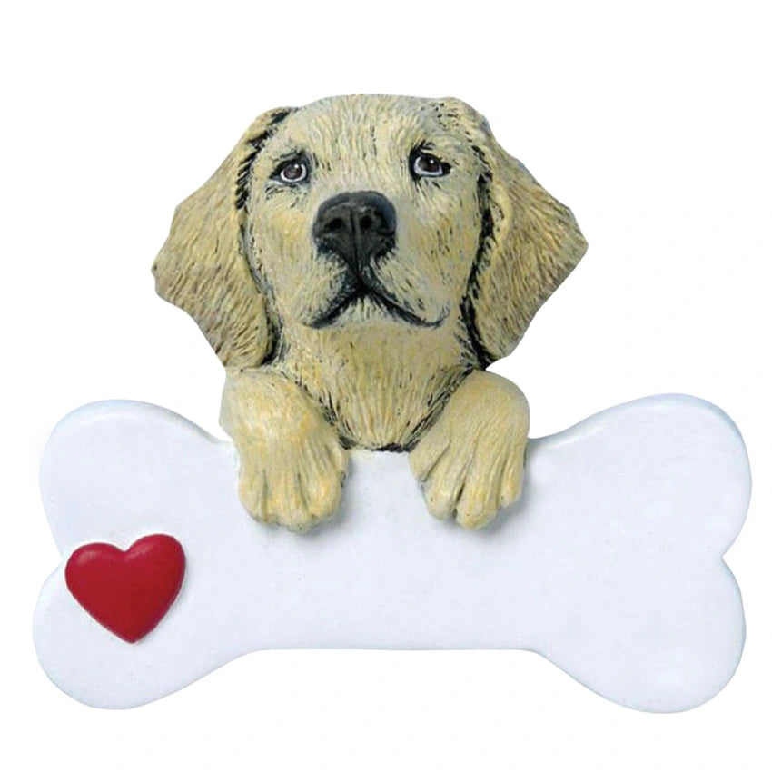 Personalized Yellow Lab Christmas Ornament