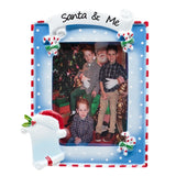 Personalized Santa and Me Picture Frame Christmas Ornament