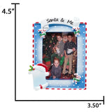 Personalized Santa and Me Picture Frame Christmas Ornament