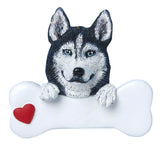 Personalized Siberian Husky Christmas Ornament