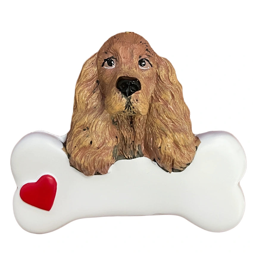 Personalized Cocker Spaniel Christmas Ornament