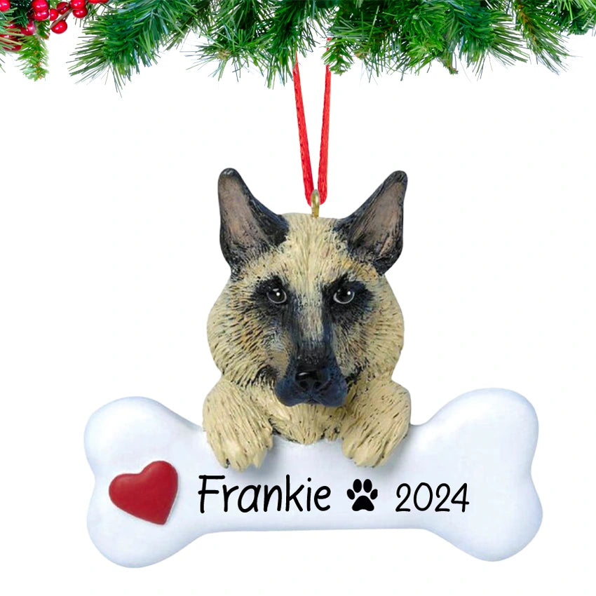 Personalized German Shepherd Christmas Ornament