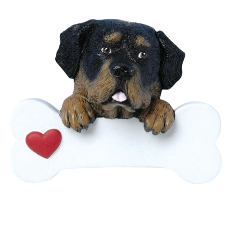 Personalized Rottweiler Christmas Ornament