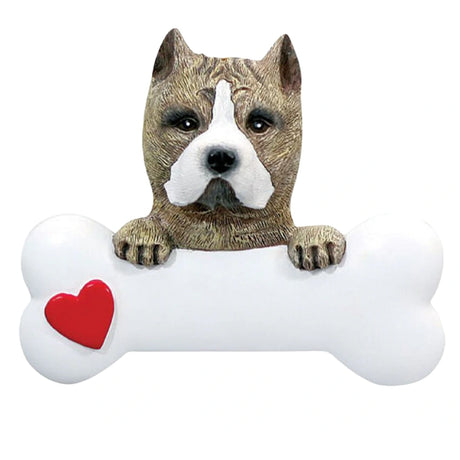 Personalized Pitbull Christmas Ornament