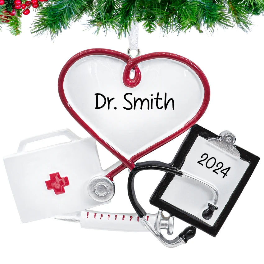 Personalized Doctor / Nurse Christmas Ornament