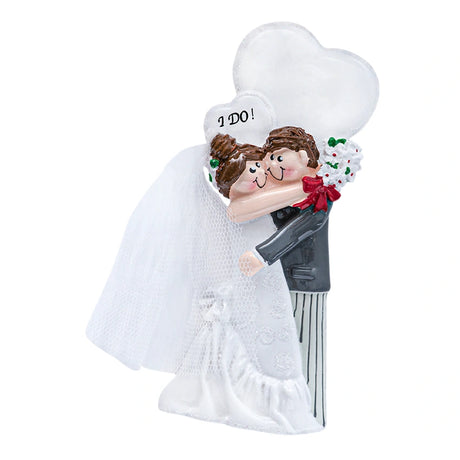 Personalized I Do Wedding Couple Christmas Ornament