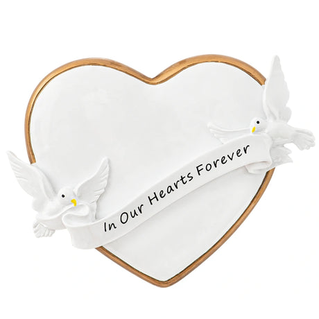 Personalized in Our Hearts Forever Christmas Ornament