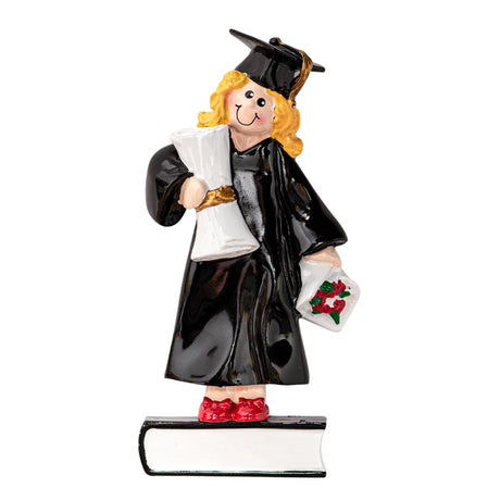 Personalized Graduate Girl Christmas Ornament