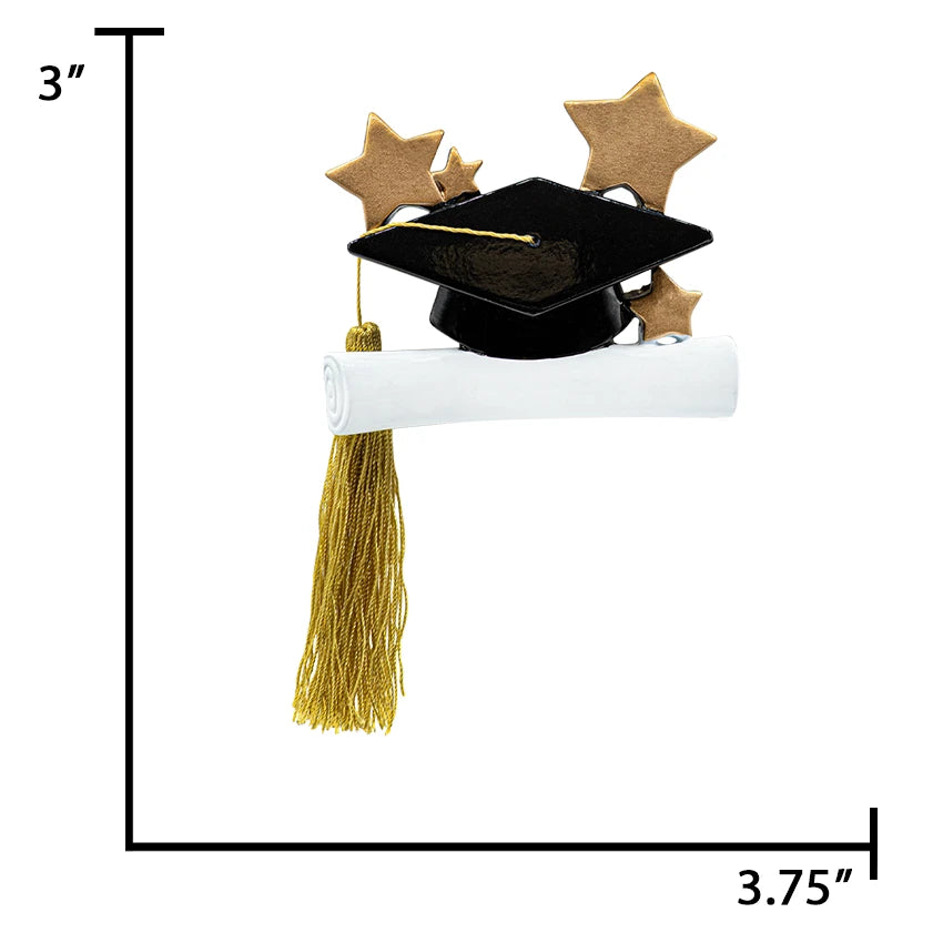 Personalized Graduation Cap Christmas Ornament