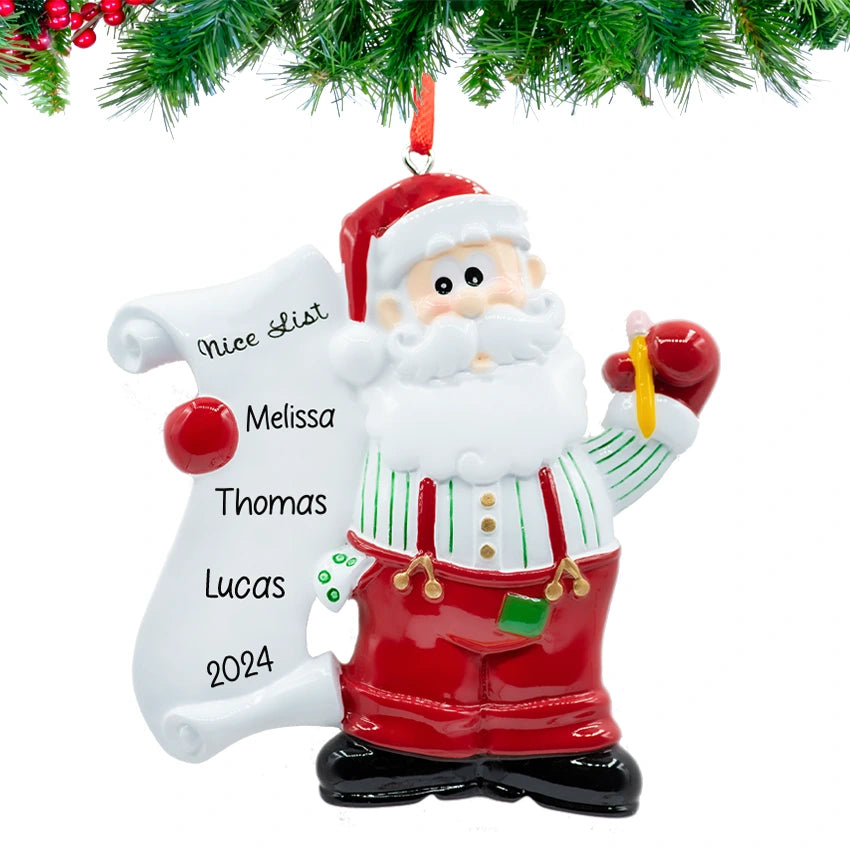 Personalized Santa Christmas Ornament