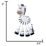 Personalized Zebra Christmas Ornament