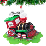 Personalized Choo Choo Train Christmas Ornament