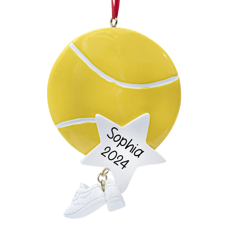 Custom Tennis Christmas Ornament