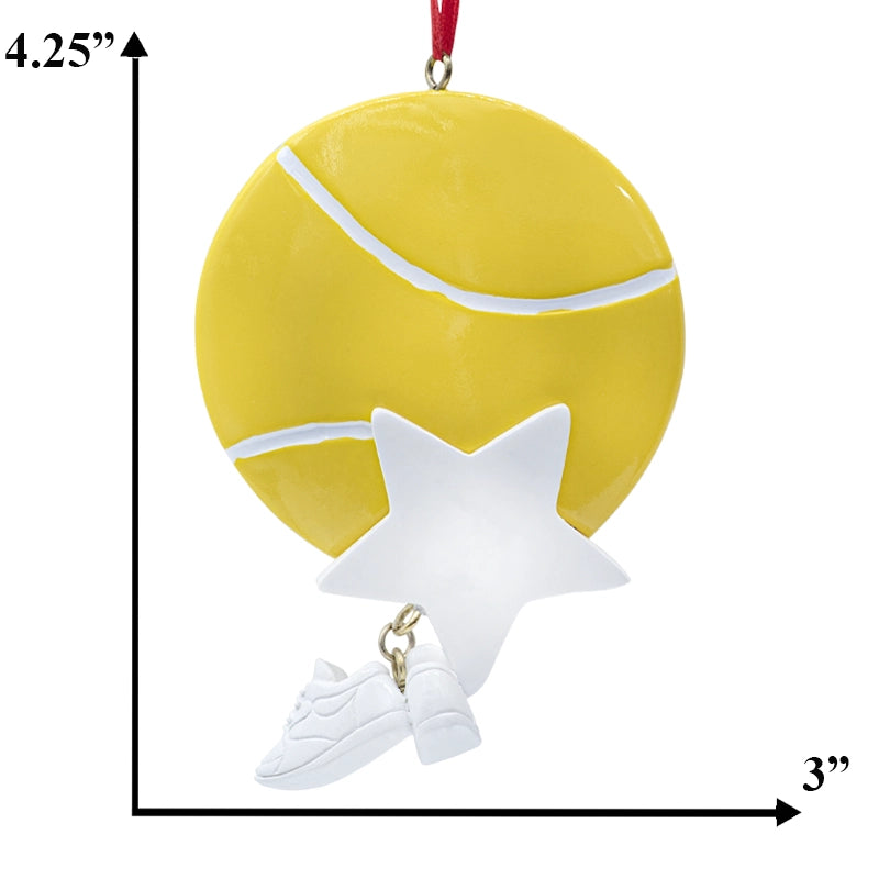 Custom Tennis Christmas Ornament