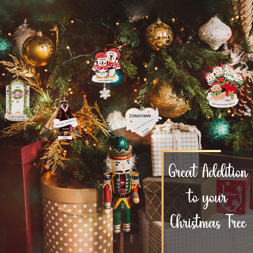 Discover custom coffee ornament for Christmas with Gift Shopie.