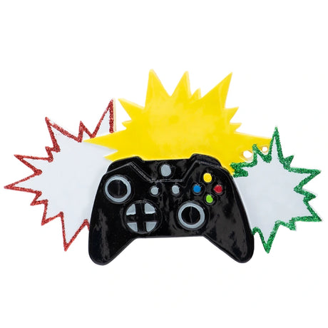 Custom gamepad Christmas ornament, a fun decoration for gamers to celebrate their passion.