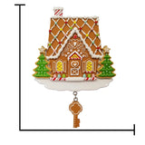 Mark the season with a custom gingerbread house key Christmas ornament from Gift Shopie.