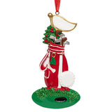 Celebrate the holidays with a custom golfer Christmas ornament, perfect for golf lovers. Add a personalized touch to your festive decor!