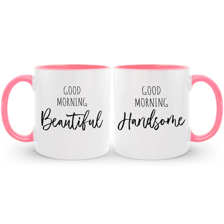 Custom good morning cups for couples, a lovely gift to share joyful mornings.