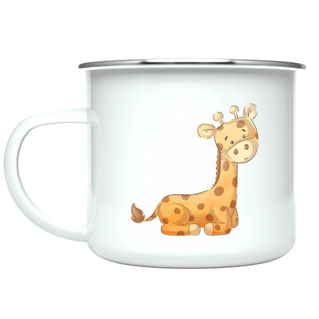 Custom kids giraffe mug for hot cocoa, a delightful and unique drinkware, prepared by Gift Shopie.