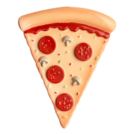 Custom pizza slice Christmas ornament, a fun and quirky keepsake for pizza lovers.