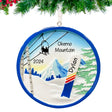 Custom snowboard Christmas ornament, a unique decoration to celebrate snowboarders.