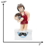 Celebrate a young wrestler's passion with a customized wrestling boy Christmas ornament, featuring personalized designs and details for a unique holiday decoration.