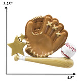 Personalized baseball ornament, ideal for sports lovers. Customize it with your unique touch for a special gift.