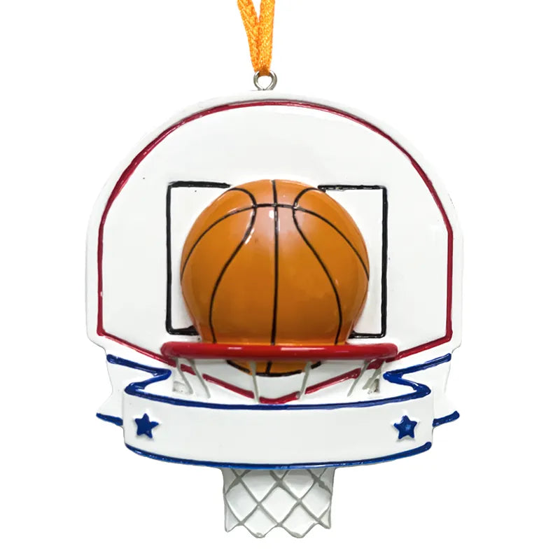 Customize your holiday decor with a personalized basketball ornament, ideal for sports enthusiasts.