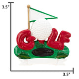 Special personalized golf Christmas ornament perfect for golf enthusiasts. You can spice up your holiday decor with this sweet keepsake.